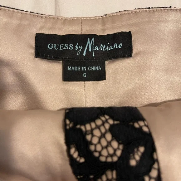 Guess by Marciano Black Floral Lace High Waist Shorts - Picture 7 of 9